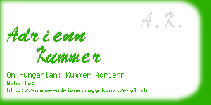 adrienn kummer business card